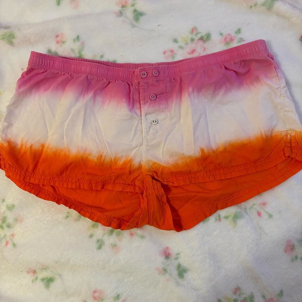 Victoria's Secret PINK 2005 100% Cotton Tie Dye Micro Sleep Shorts Size Medium